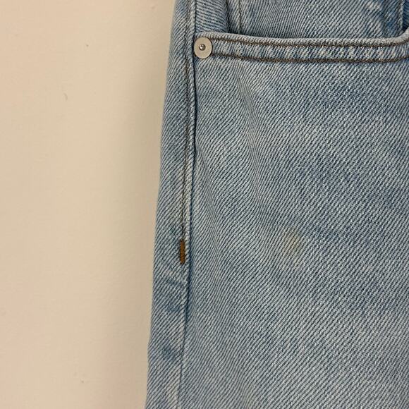 Madewell Low Slung Straight Jeans Sevilla Wash Blue Straight Slouchy US 27 NWT - Picture 16 of 16